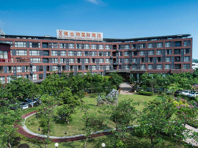 Vienna International Hotel Luogang Wanda Plaza Guangzhou Exterior foto